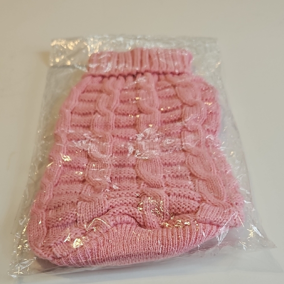 Pink Small Dog Sweater - Picture 1 of 5